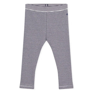 Petit Bateau - Striped Organic Cotton Leggings | Navy