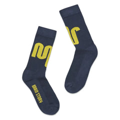 Main Story - Organic Cotton Logo Socks | Navy