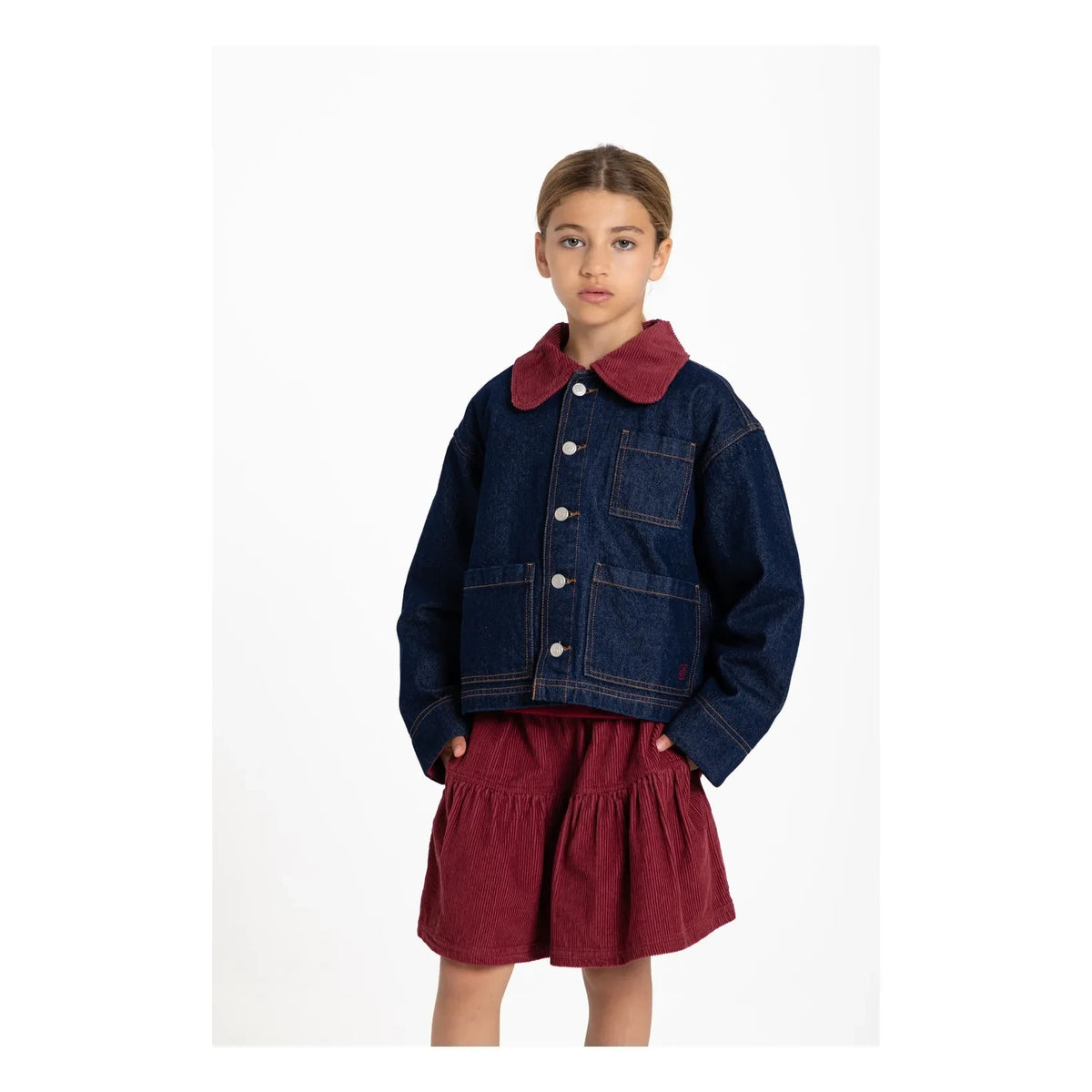 Smallable Kid - Thalia skirt | Cherry red