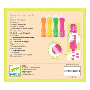 Djeco - Foam Pens for Children - Neon