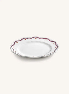 Serax - Charly Wave Pattern Dessert Plate - Set of 2 | Purple