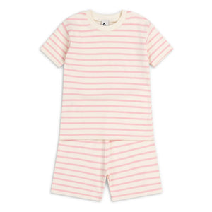 Sleepy Doe - Organic cotton striped pajama shorts | Pink