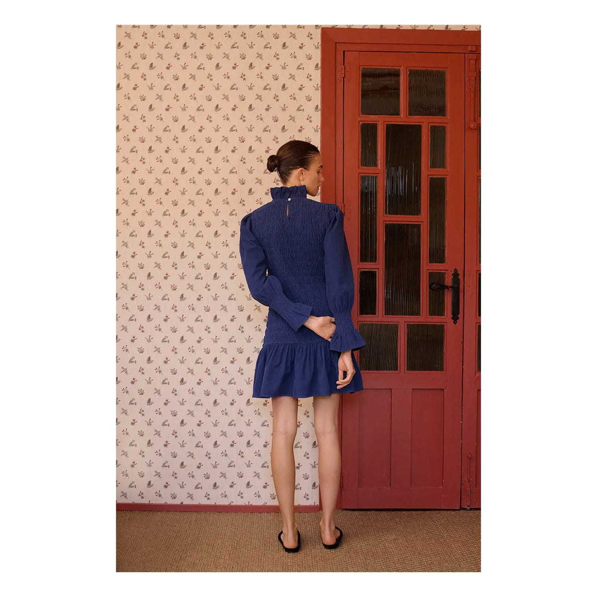 Maria de la Orden - Aleria Cotton Dress | Navy