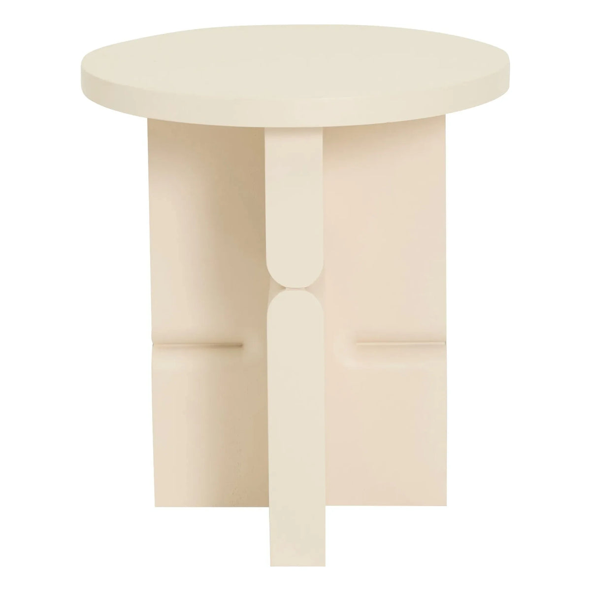 Nobodinoz - Apricot Painted Wooden Side Table | Ivory