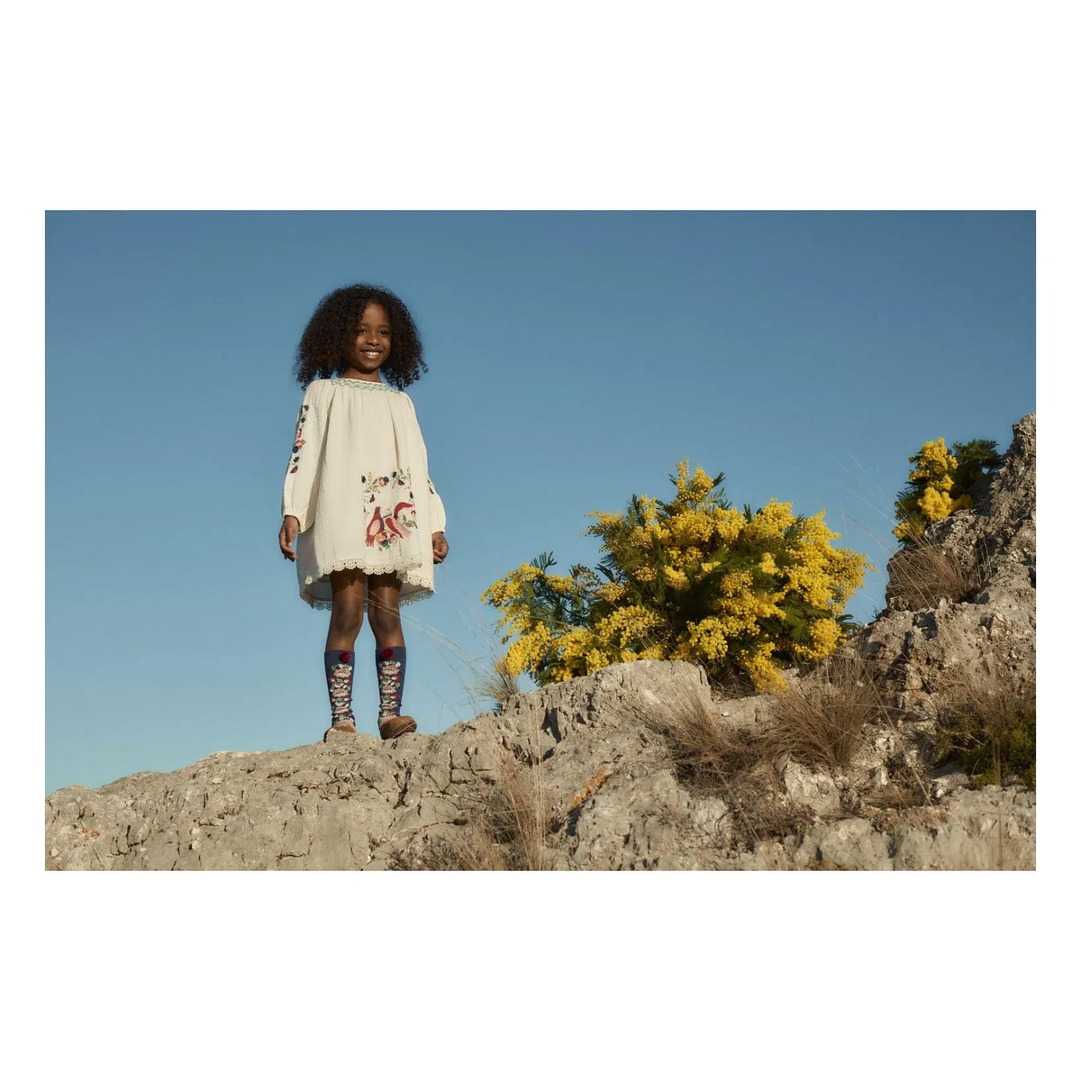 Louise Misha - Anabelle organic cotton dress | Cream