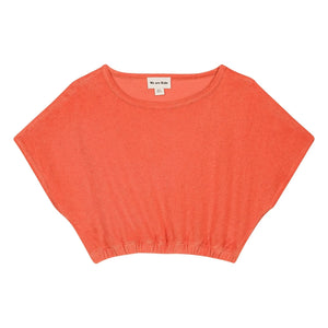We Are Kids - Crop Bree Organic Cotton T-Shirt | Coral