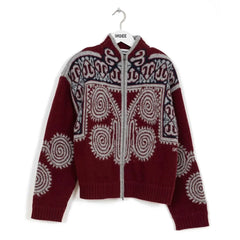 Indee - Wakeboard Embroidered Cardigan | Burgundy