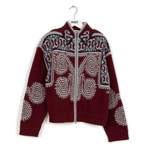 Indee - Wakeboard Embroidered Cardigan | Burgundy
