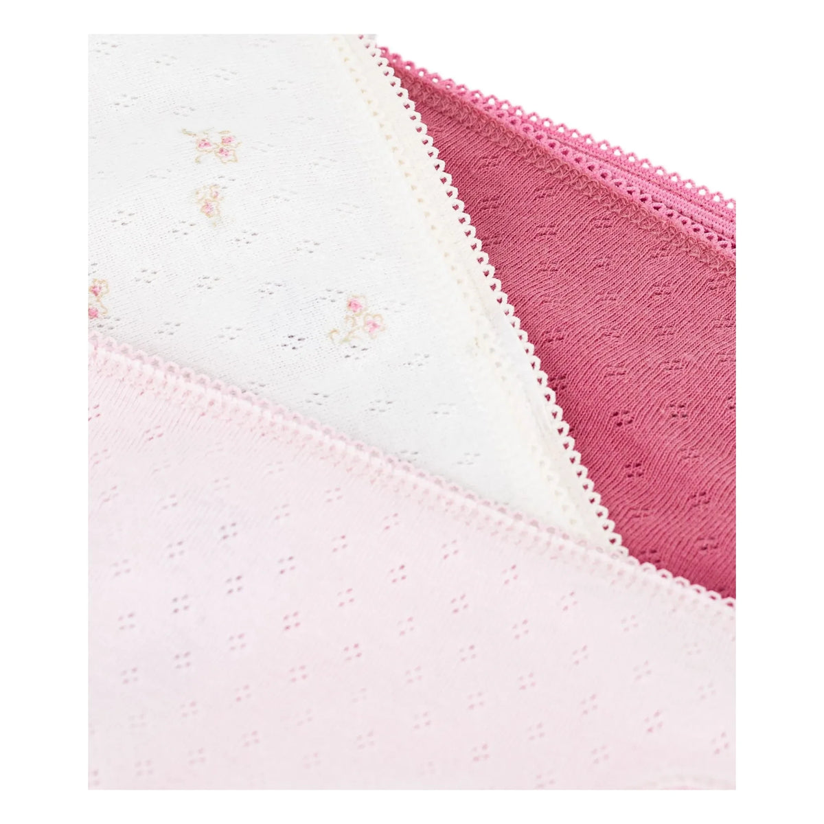 Petit Bateau - 3-Pack Organic Cotton Knickers | Pink
