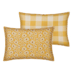 Palais - Mako x Brigitte double-sided pillowcase | Yellow