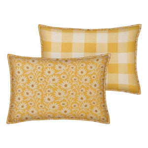 Palais - Mako x Brigitte double-sided pillowcase | Yellow