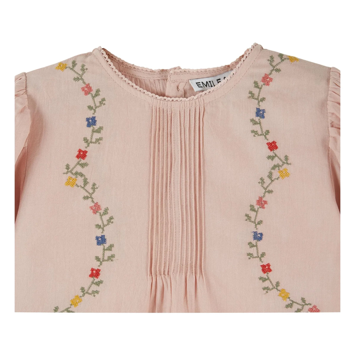 Emile et Ida - Cross Stitch Blouse | Pink
