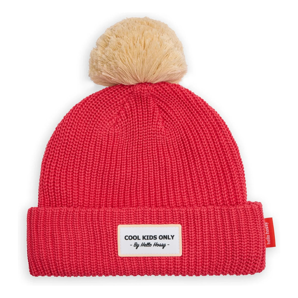 Hello Hossy - Organic Cotton Block Hat | Raspberry Red