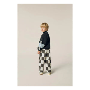 The Campamento - Color-blocked velvet sweatshirt | Charcoal gray
