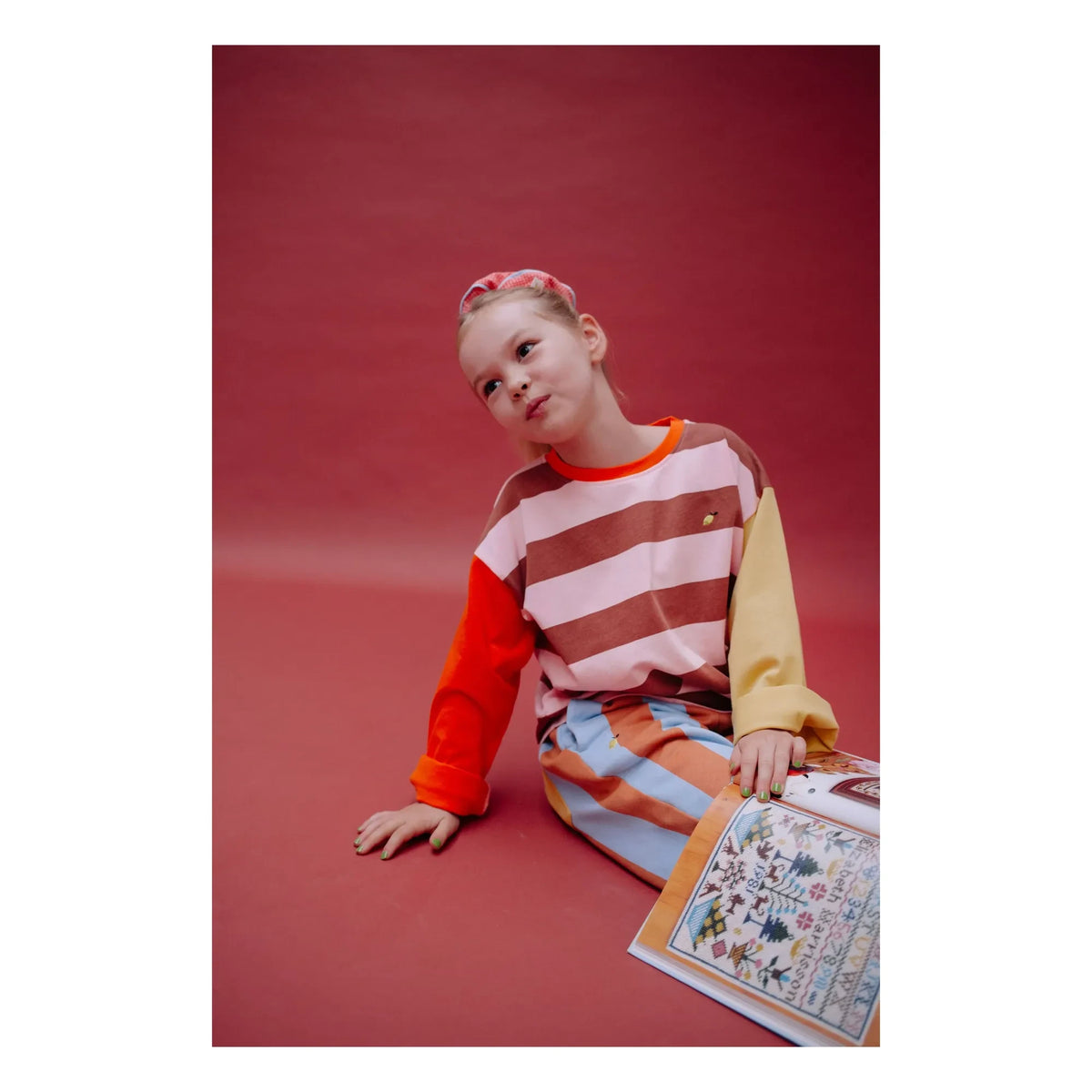 Sticky Lemon - Striped Lemon T-Shirt | Orange