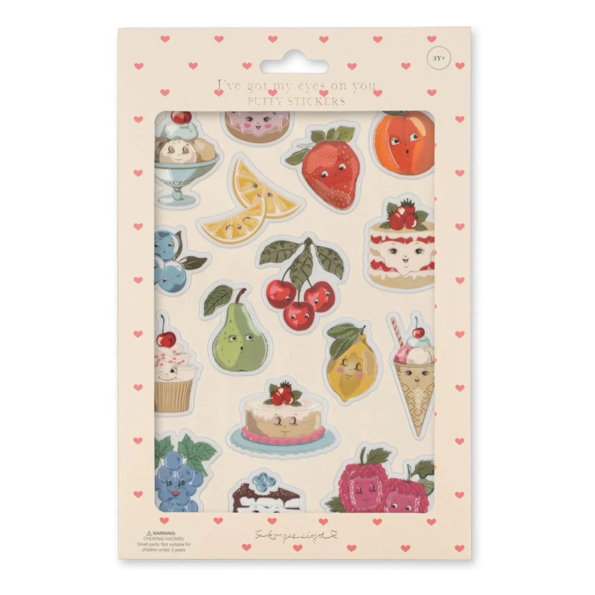 Konges Sløjd - Fruity fluffy stickers | Pink
