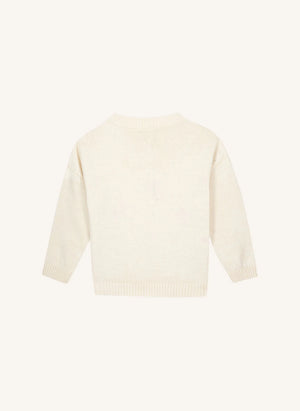 Bonton - Love-Filled Hearts Sweater | Ecru