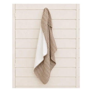 Editions Aimable - Charles bath cape | Noisette Vichy Cotton