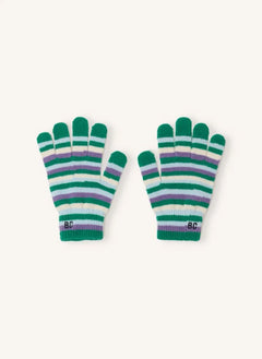 Bobo Choses - Striped Gloves | Light Blue