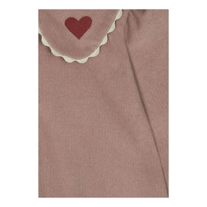 Mipounet - Géraldine Velvet Heart Blouse | Pale Pink