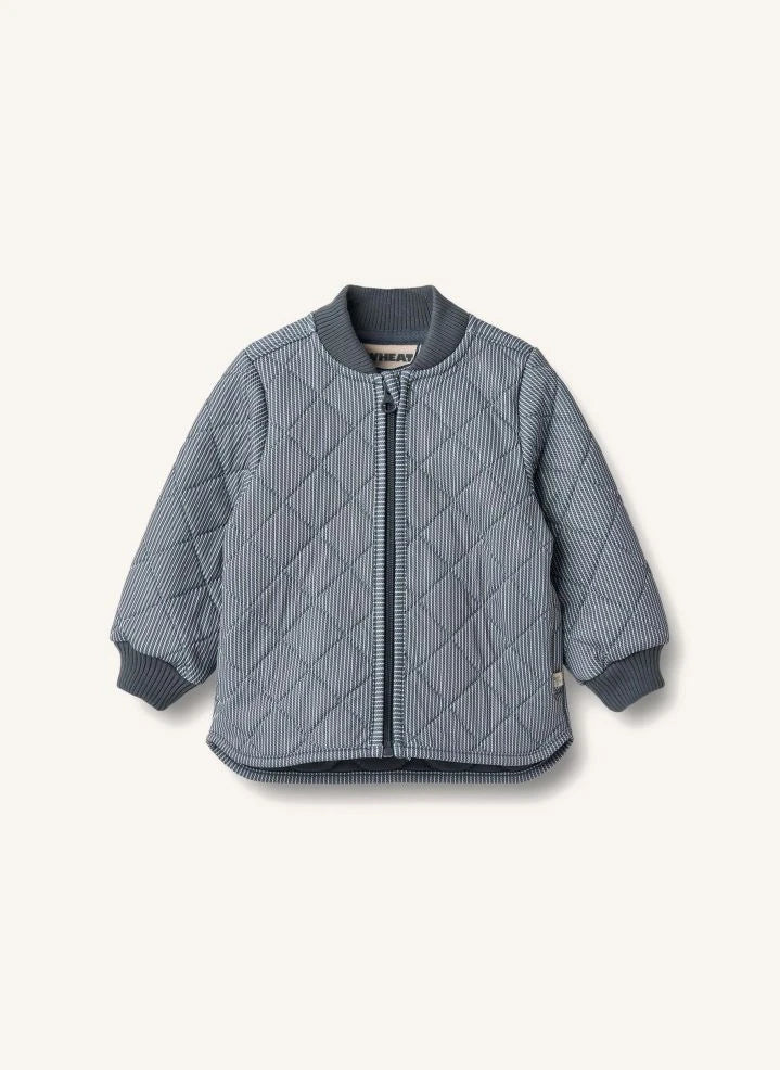 Wheat - Loui Striped Thermo Jacket Recycled Fiber | Ink