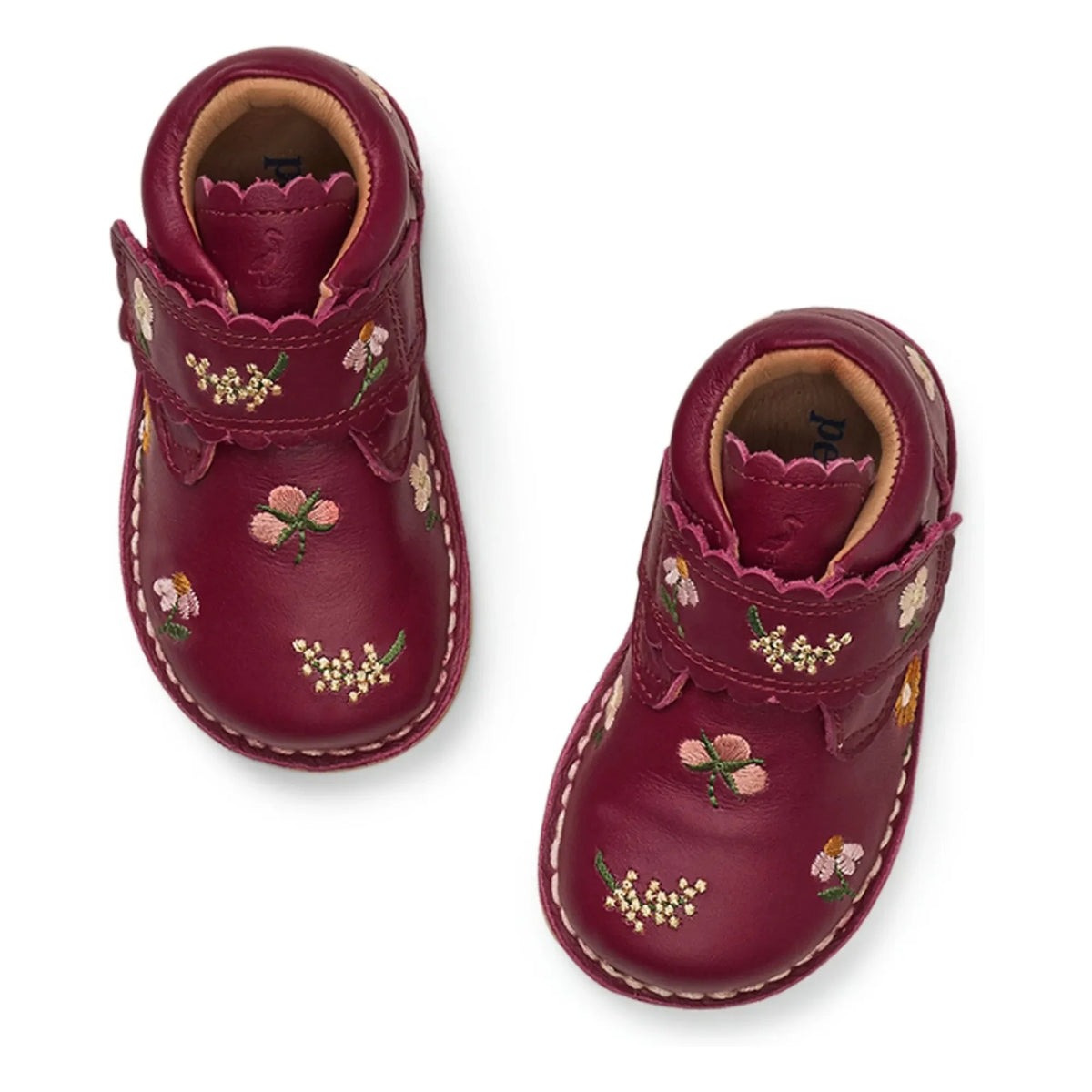 Petit Nord - Floral Embossed Boots - Uniqua Collection | Framboise