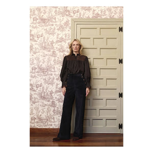 Maria de la Orden - Blossom Cotton Blouse | Black