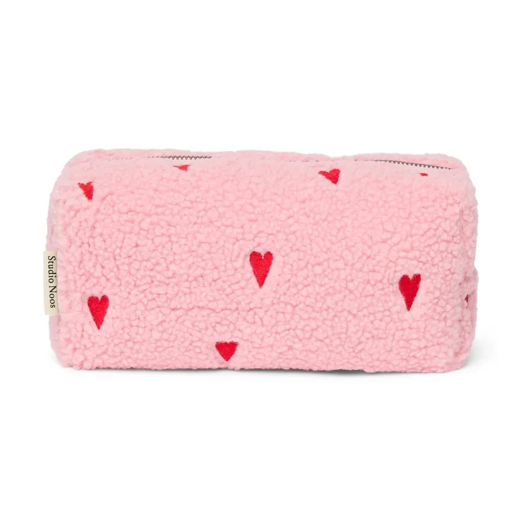 Studio Noos - Heart Cosmetic Bag | Pink