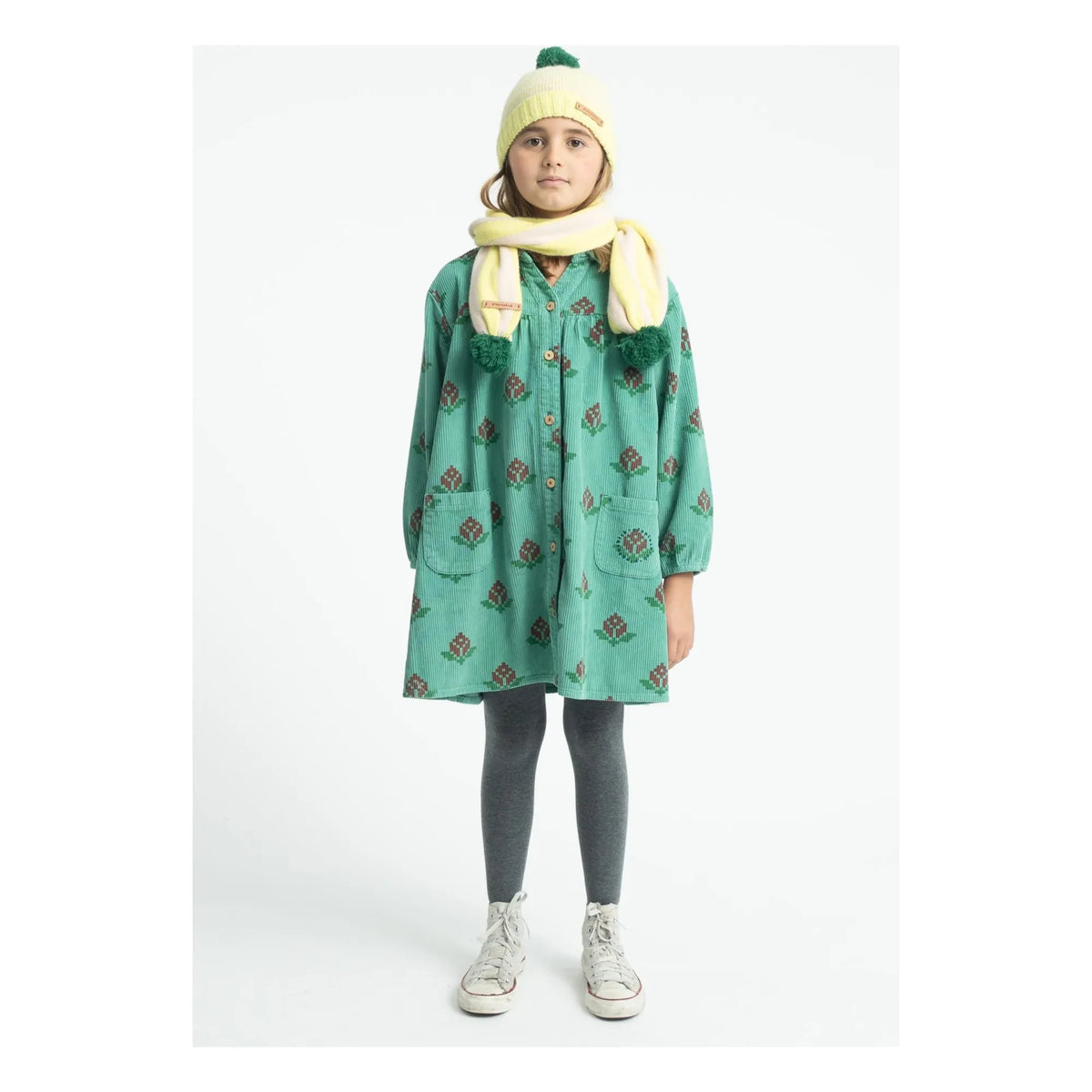 Piupiuchick - Organic Cotton Marigold Dress | Green