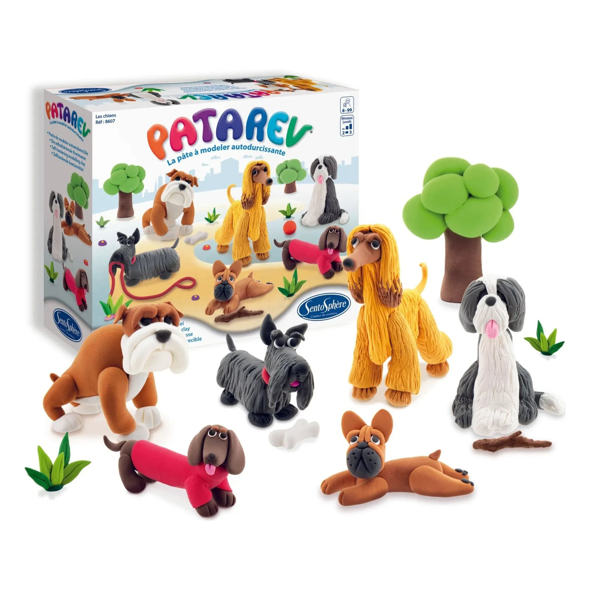 Sentosphère - Patarev Les Chiens self-hardening modeling clay