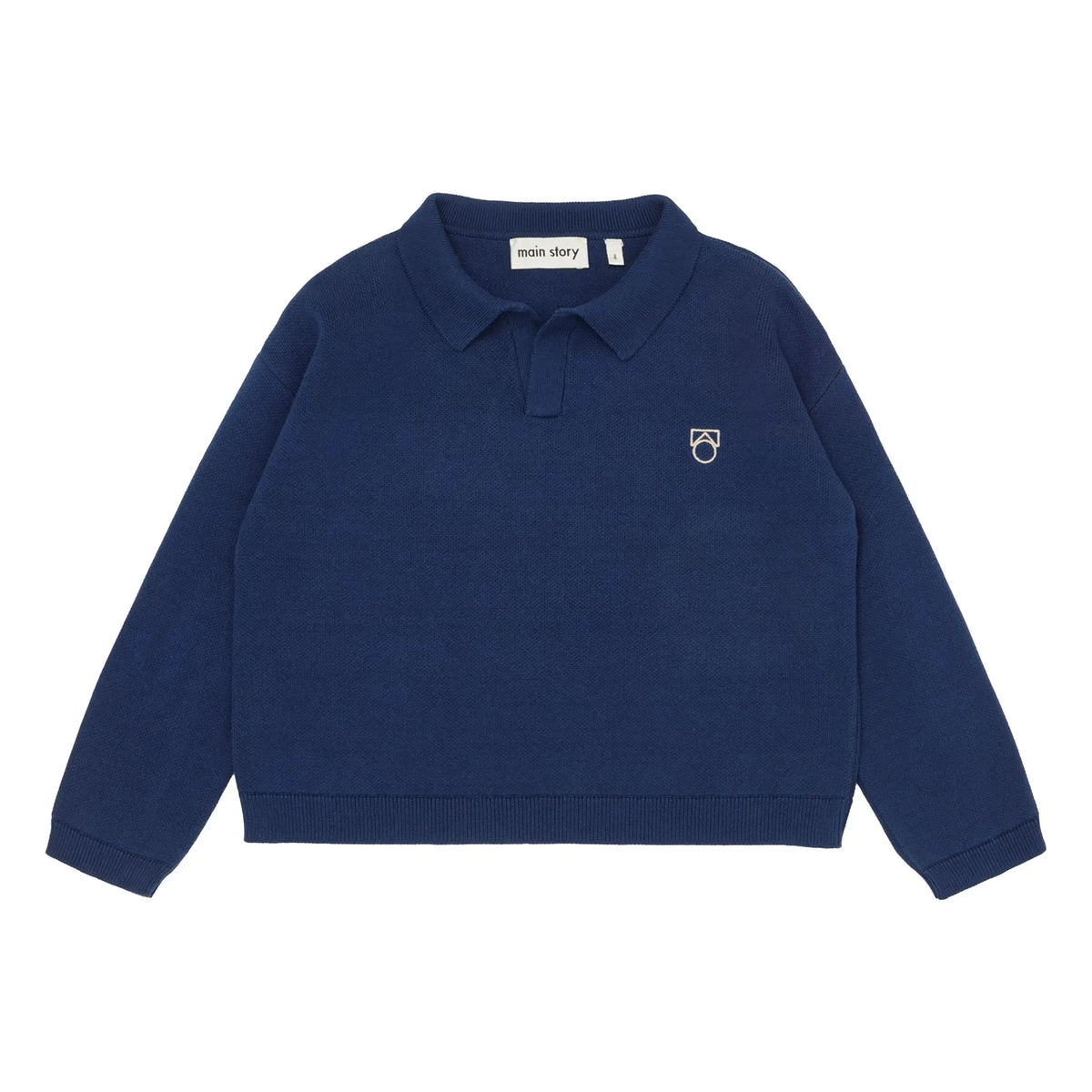 Main Story - Wool Polo Sweater | Navy