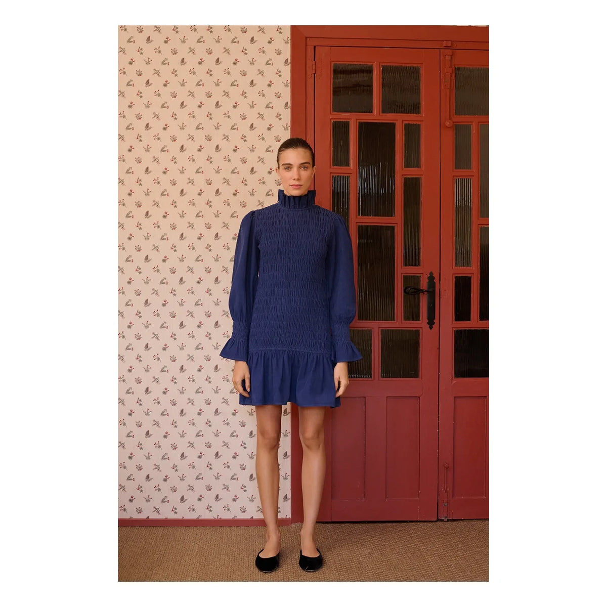 Maria de la Orden - Aleria Cotton Dress | Navy