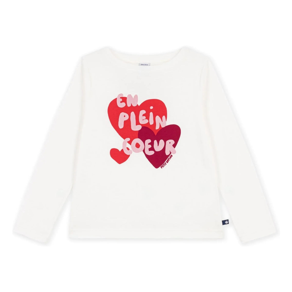 Petit Bateau - En Plein Coeur Organic Cotton T-Shirt | White