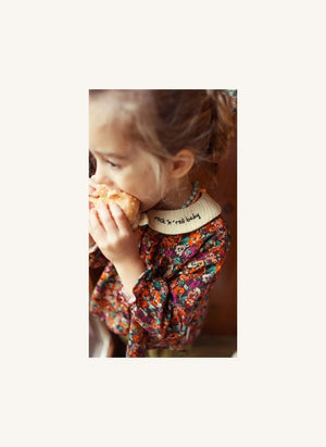 Piupiuchick - Claudine Collar Floral Blouse | Black