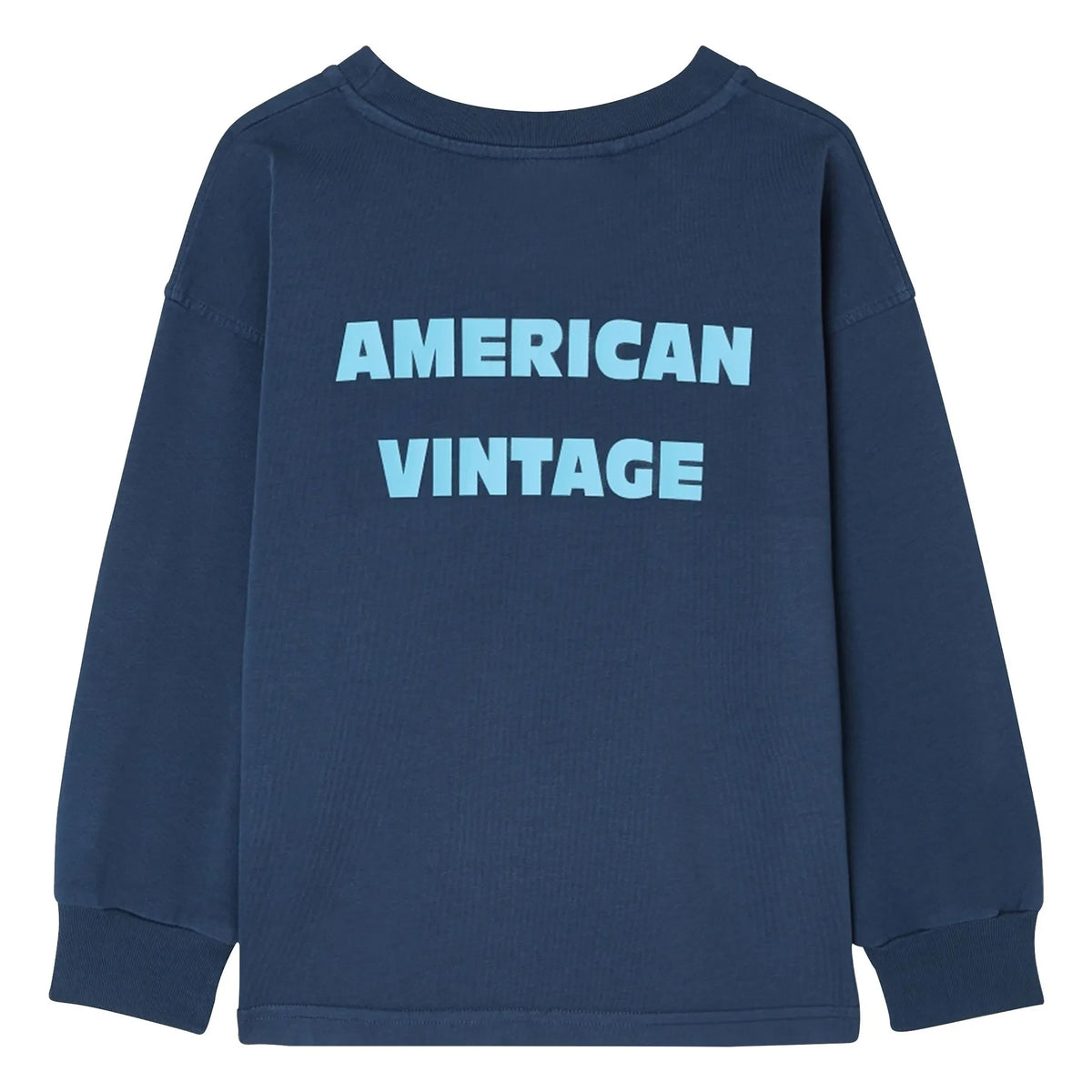 American Vintage - Fizvalley Long Sleeve T-Shirt | Navy Blue