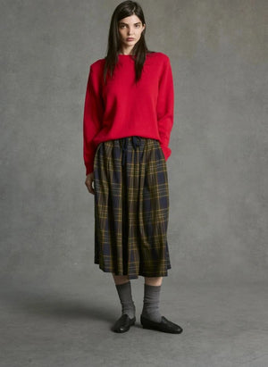 Hod - Leonora Checked Skirt | Khaki