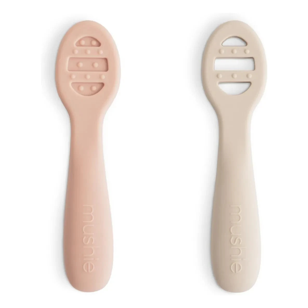 Mushie - Silicone baby spoons | Blush