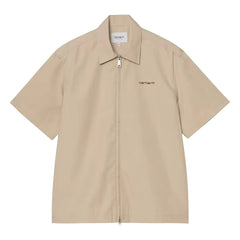 Carhartt WIP - S/S Postal Zip Shirt | Beige
