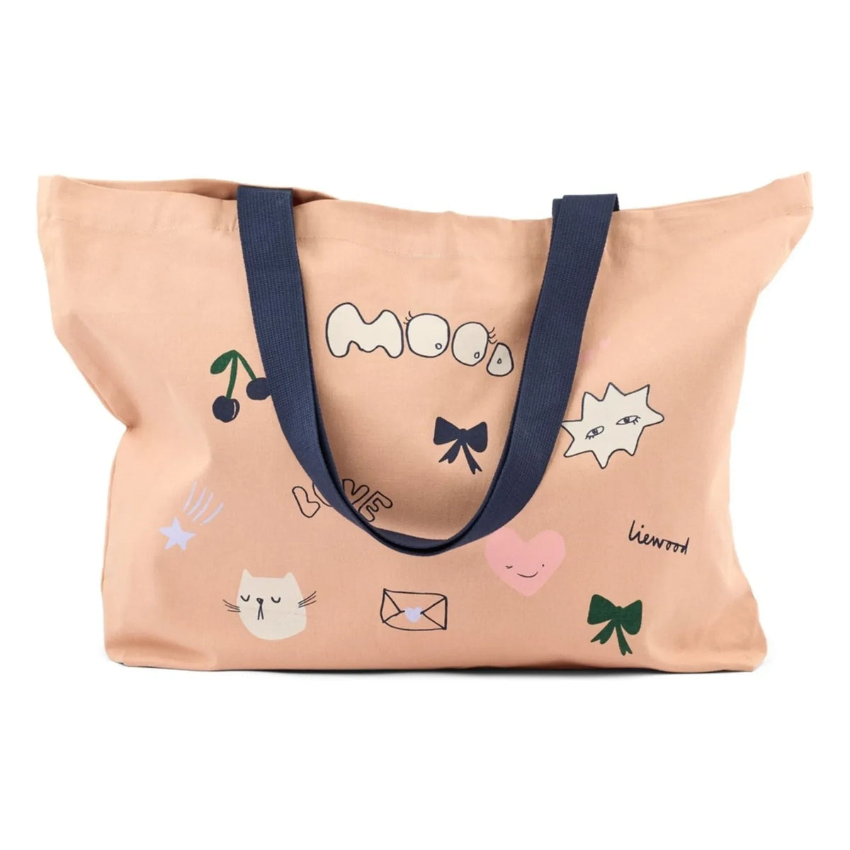 Liewood - Big Mood Organic Cotton Tote Bag | Pink