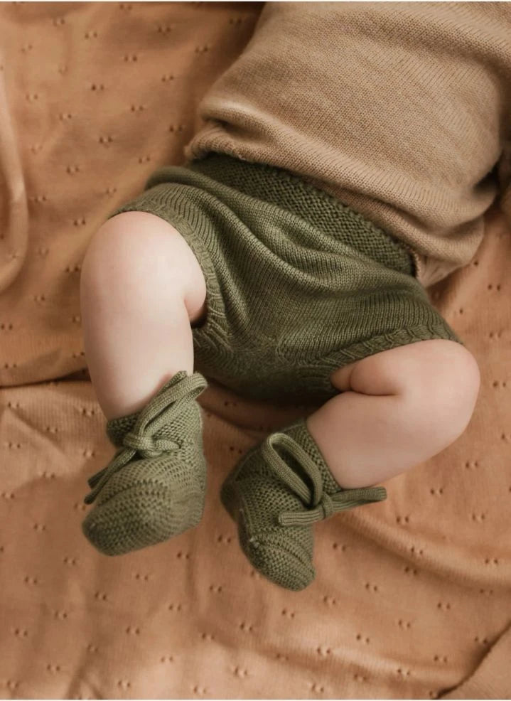 Hvid - Merino Wool Slippers | Khaki