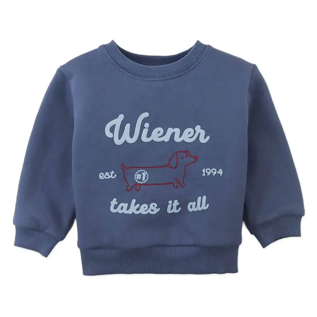Gingersnaps - Riccardo Baby Dog Sweatshirt | Blue