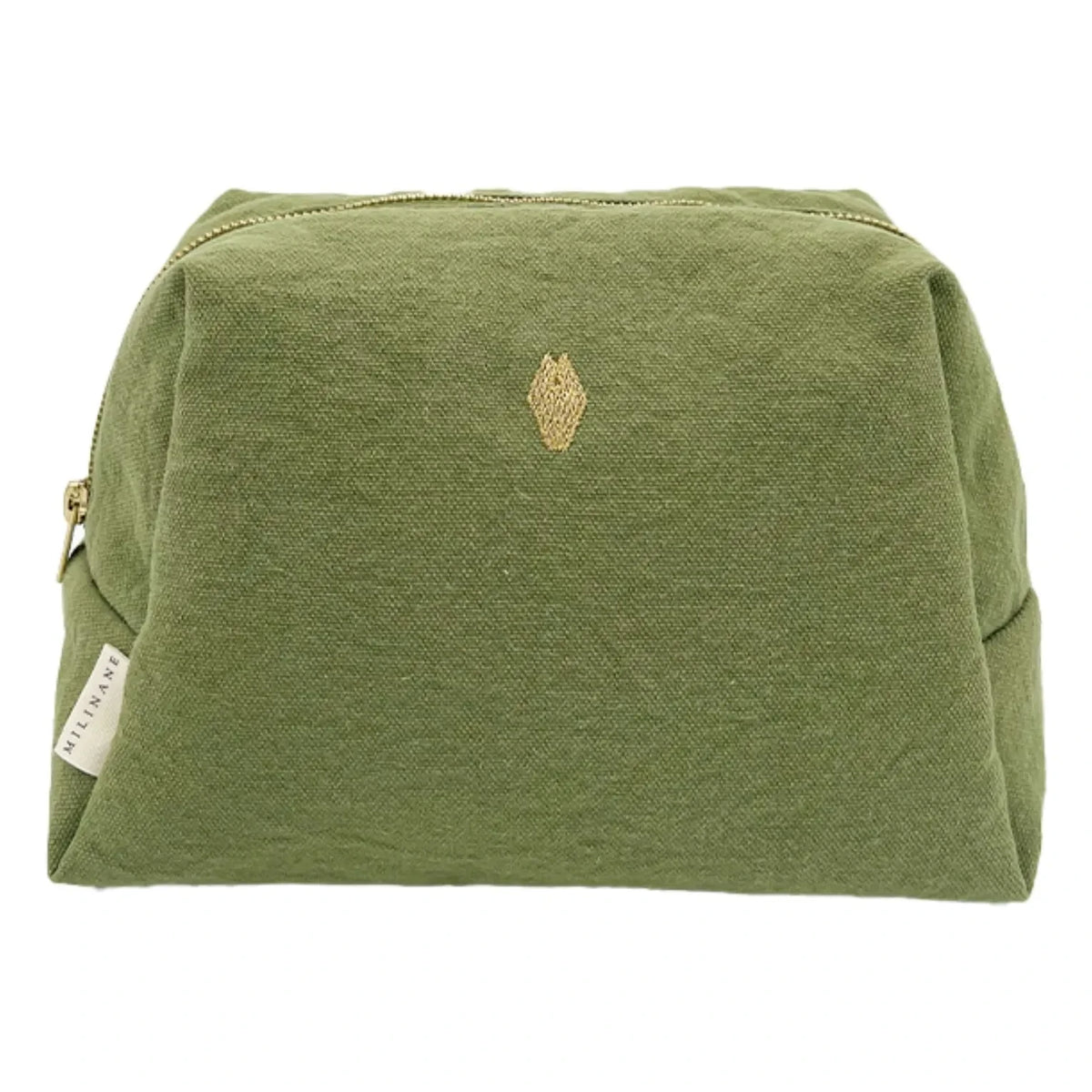 Milinane - Jade Colored Toiletry Bag | Olive