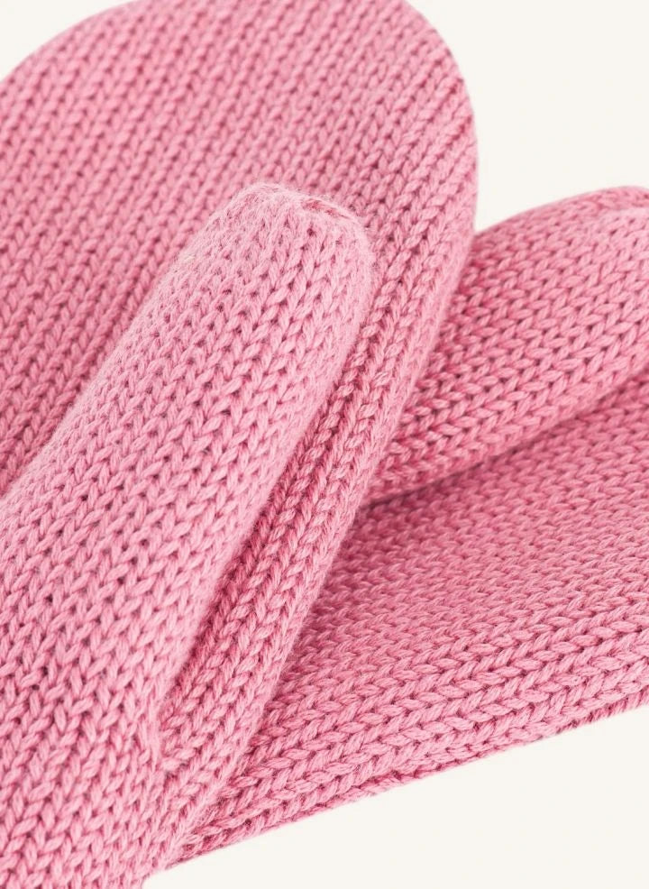 Petit Bateau - Organic Cotton Knit-Lined Gloves | Dust Pink