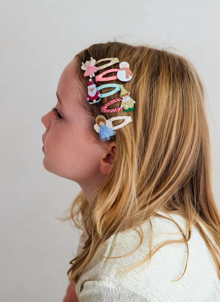 Mimi & Lula - 5'li Cute Characters hair clip set | Pink