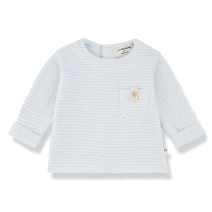 1+ in the family - Belfort Striped T-Shirt | Light Blue