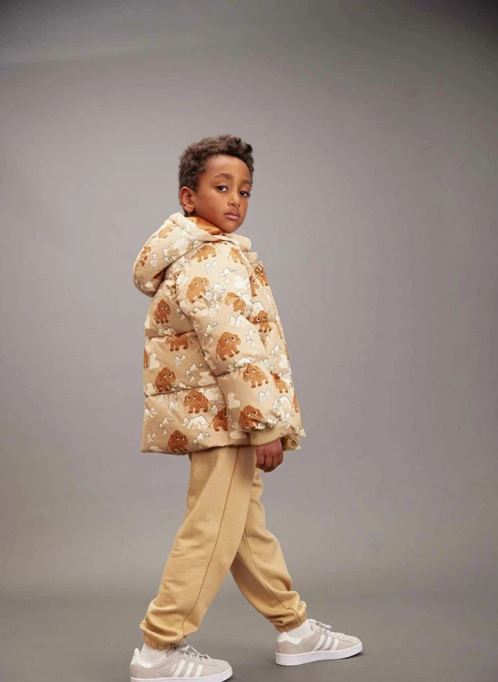 Mini Rodini - Mammoth puffer jacket | Beige