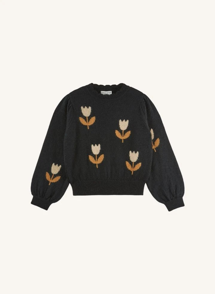 Emile et Ida - Eva sweater | Black