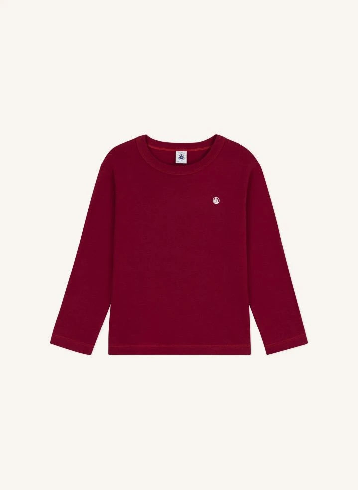 Petit Bateau - Logo T-shirt Organic cotton | Burgundy