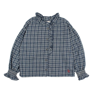 Búho - Tartan blouse | Navy