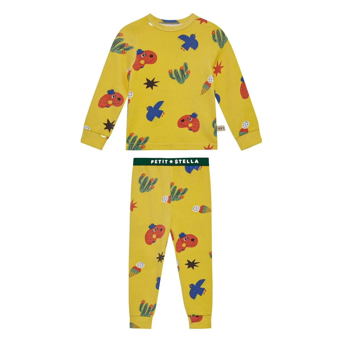 Petit Stella - Pima cotton and Modal pajamas for dogs | Yellow